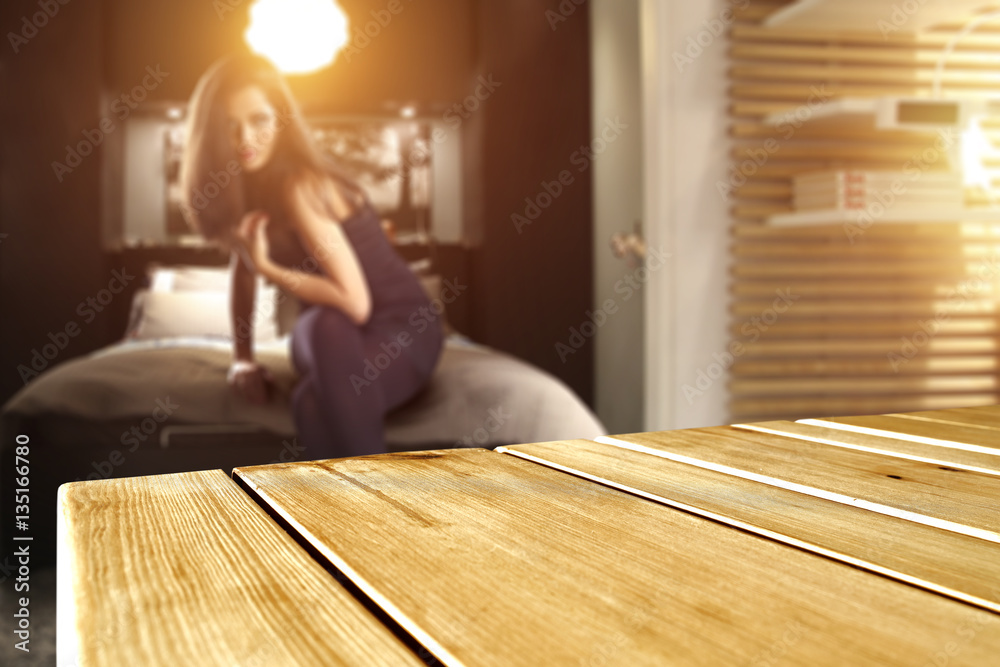 table background and woman on bed table background and woman on bed