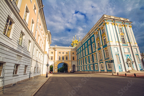 Tableau sur toile Catherine Palace and Lyceum in Tsarskoe Selo