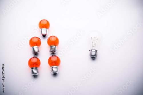 light bulb solution concept photo