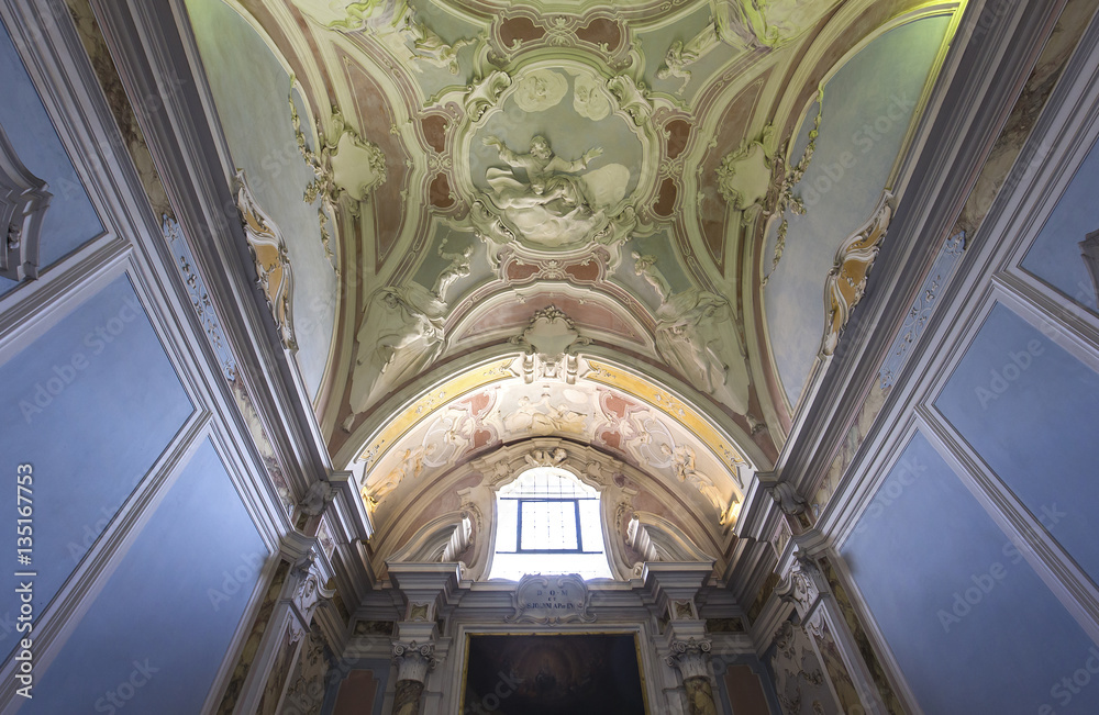 interiors and details of Pisa charterhouse, Pisa, Italy