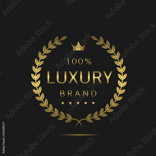 Luxury brand label