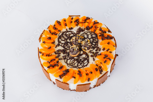 cake with appricot photo