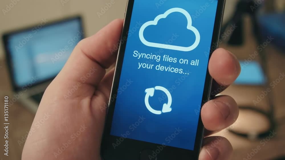 Failed syncing data on all digital devices laptop, digital tablet, smartphone from a phone