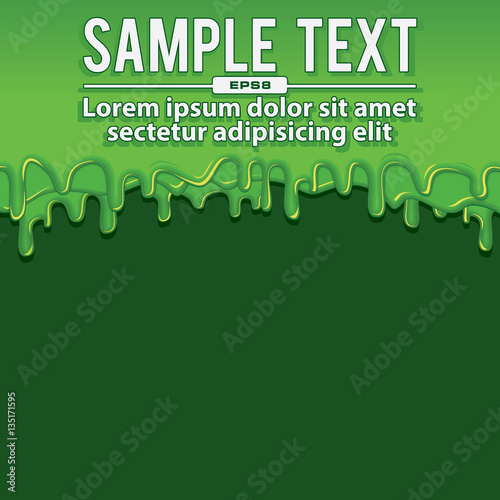 Green Liquid Banners. Vector Illustration