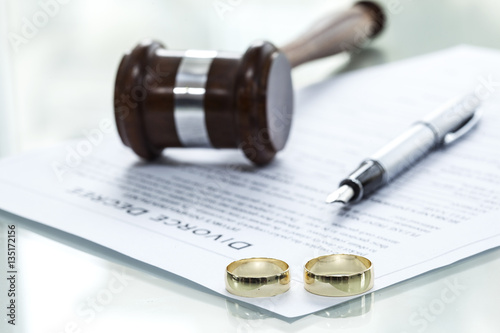 Wallpaper Mural Divorce decree form with ring Torontodigital.ca