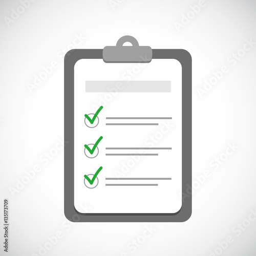 klemmbrett checkliste