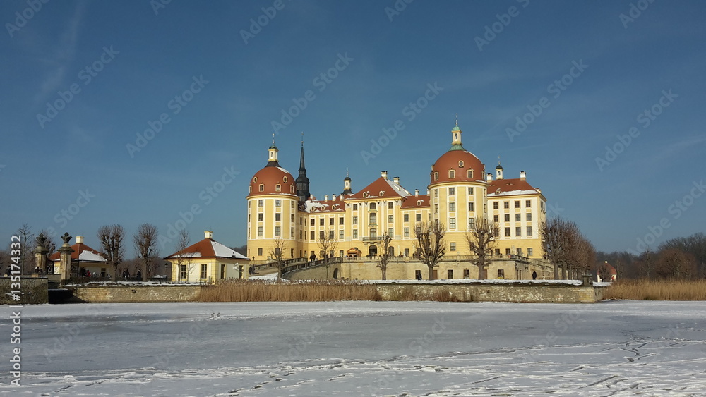 Schloss Moritzburg  im Winter