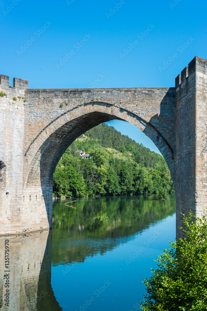 Pont Valentre in Cahors, France.