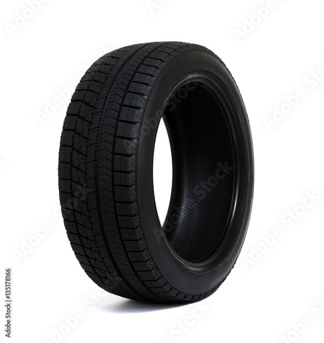 Car tire isolated on white © Alekss