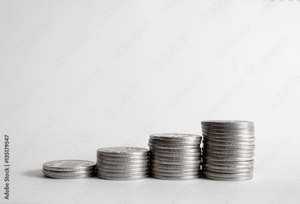 coins stack like stairway coins stack like stairway