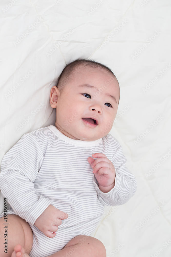 Portrait adorable baby smiling Portrait adorable baby smiling