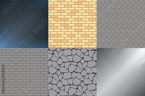 Vector, seamless texture of stone, brick.