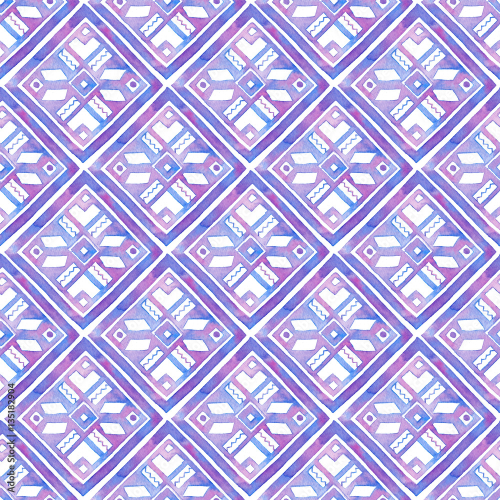 Ukrainian embroidery. Seamless watercolor pattern Ukrainian embroidery. Seamless watercolor pattern