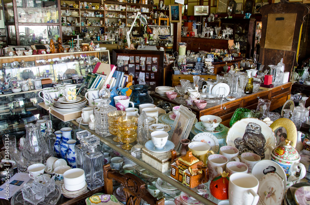 Shop filled with collectables and junk Shop filled with collectables and junk