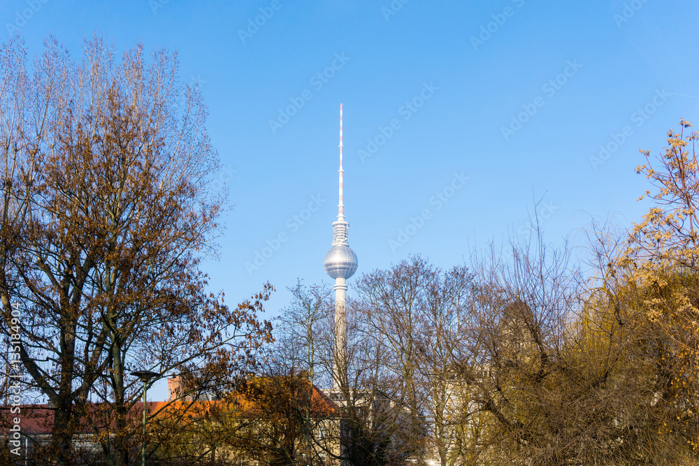 Obraz premium Typical Street view in Berlin with a population of approximately