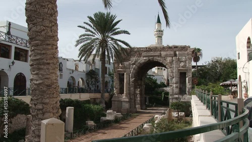 The Arch of Marcus Aurelius in the medina of Tripoli, Libya photo