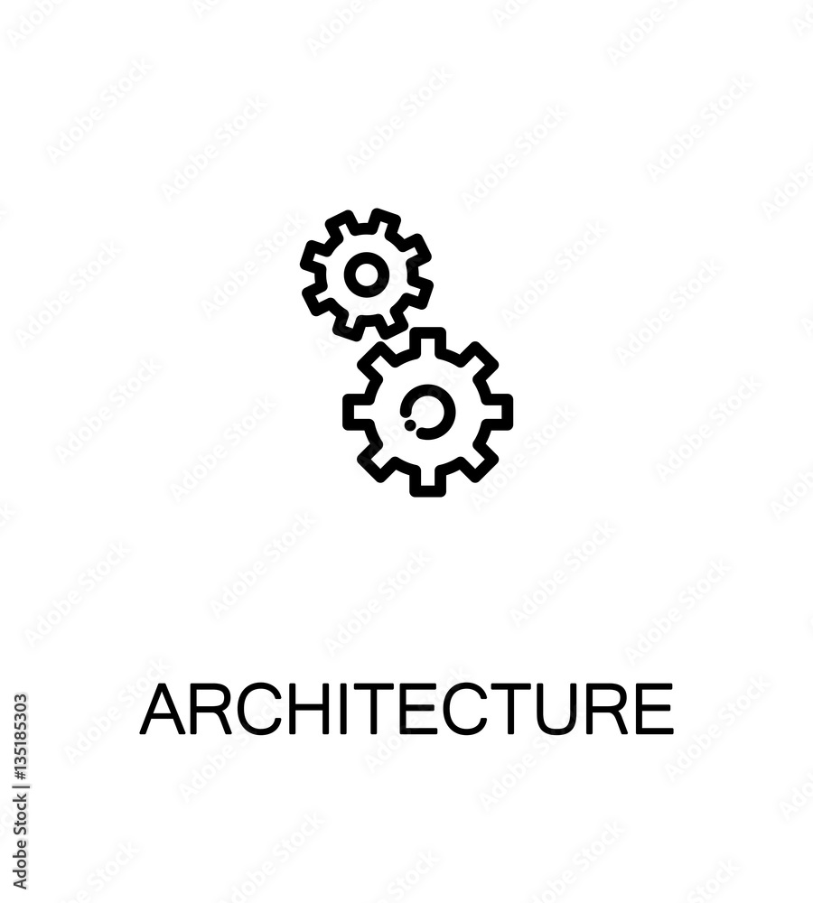 Architecture icon or logo for web design. Architecture icon or logo for web design.