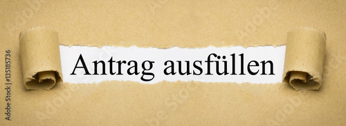 Antrag ausfüllen