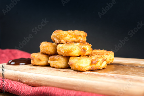 fried Chicken nuggets with sauce