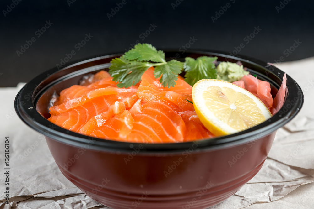 japanese food Mix Sashimi Chirashi Rice Bowl japanese food Mix Sashimi Chirashi Rice Bowl