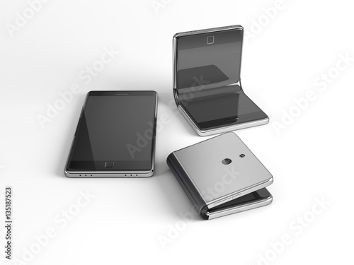 concept of foldable smartphone