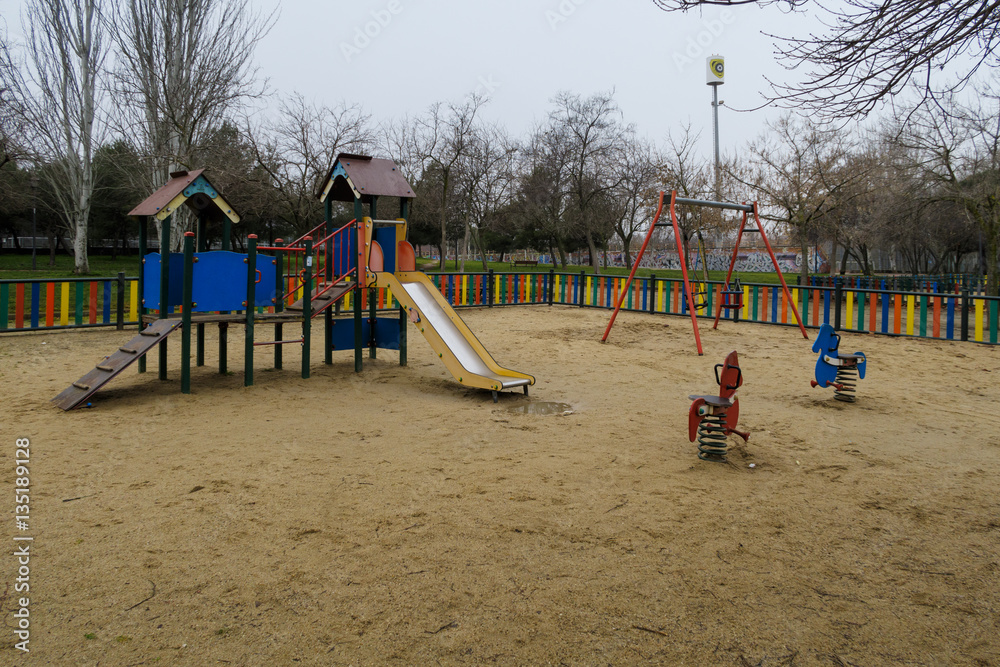Children's playground at public park