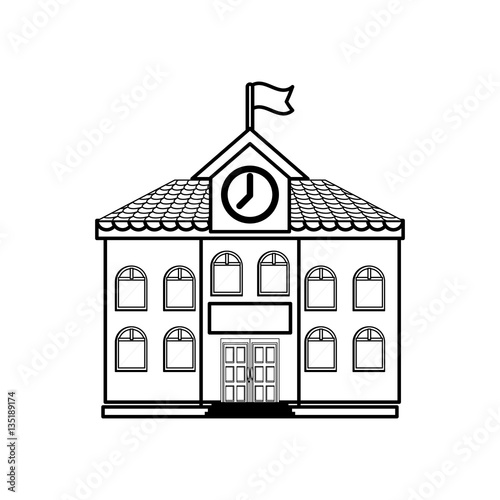 University building symbol icon vector illustration graphic design