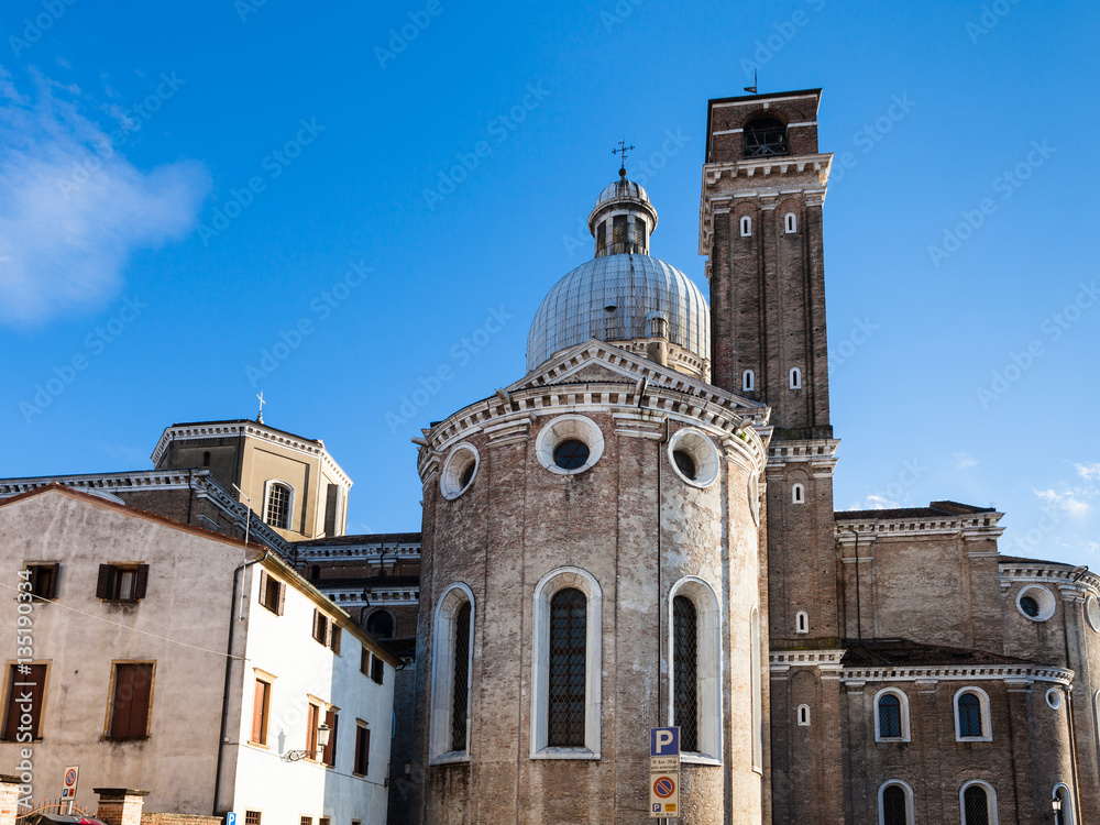 towers of Padua Cathedral in Padua city