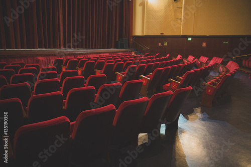 chairs on theater, cinema