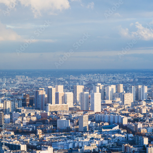 above view of residential district in Paris city © vvoe