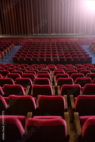 chairs on theater, cinema