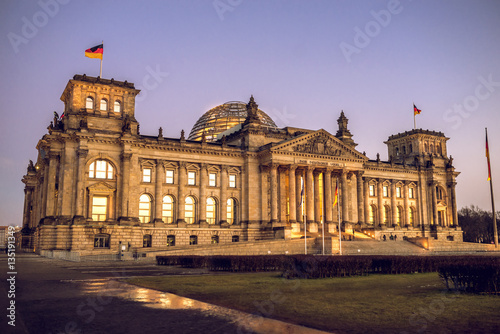 Reichstag budiling in Berlin, Germany
