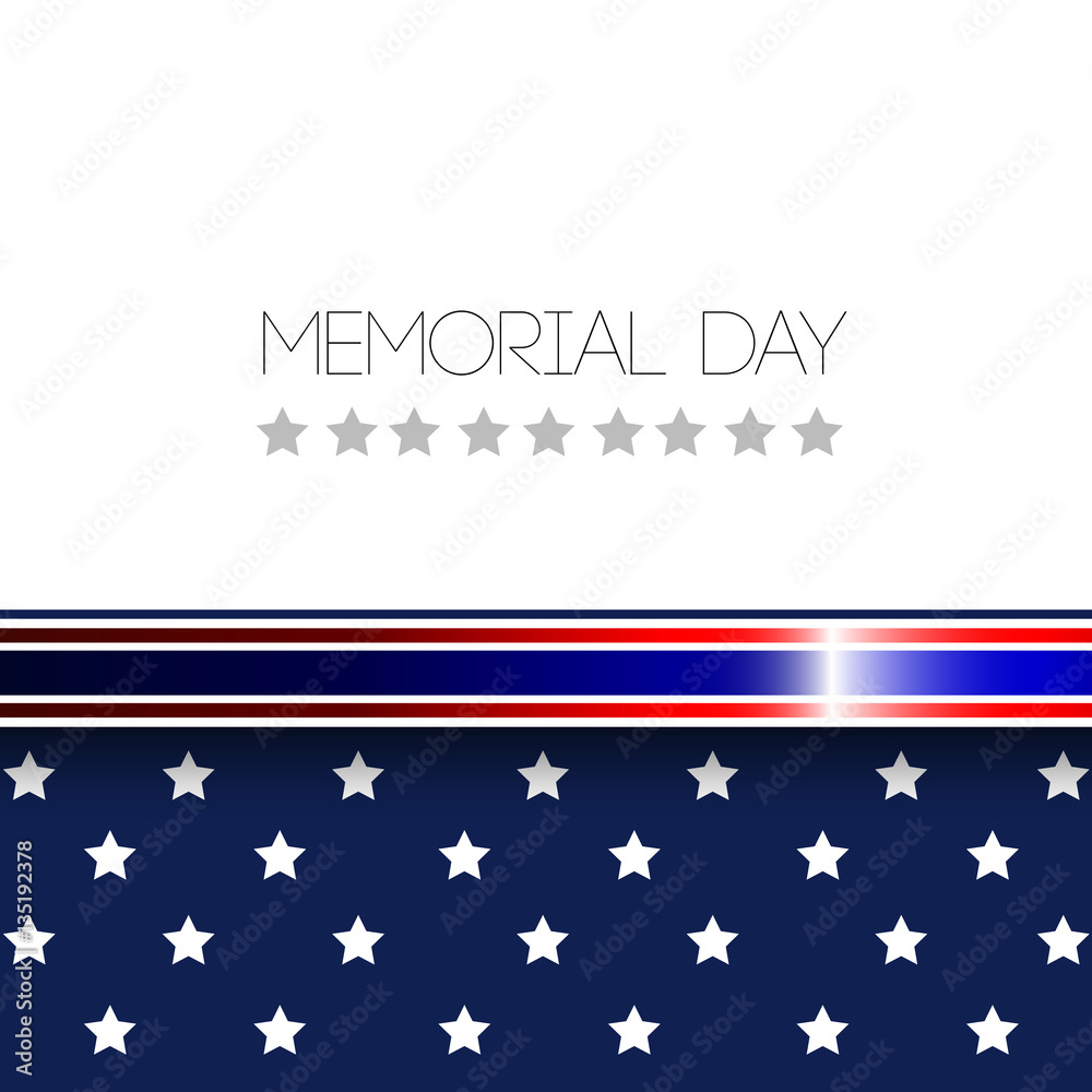 Memorial day illustration Memorial day illustration
