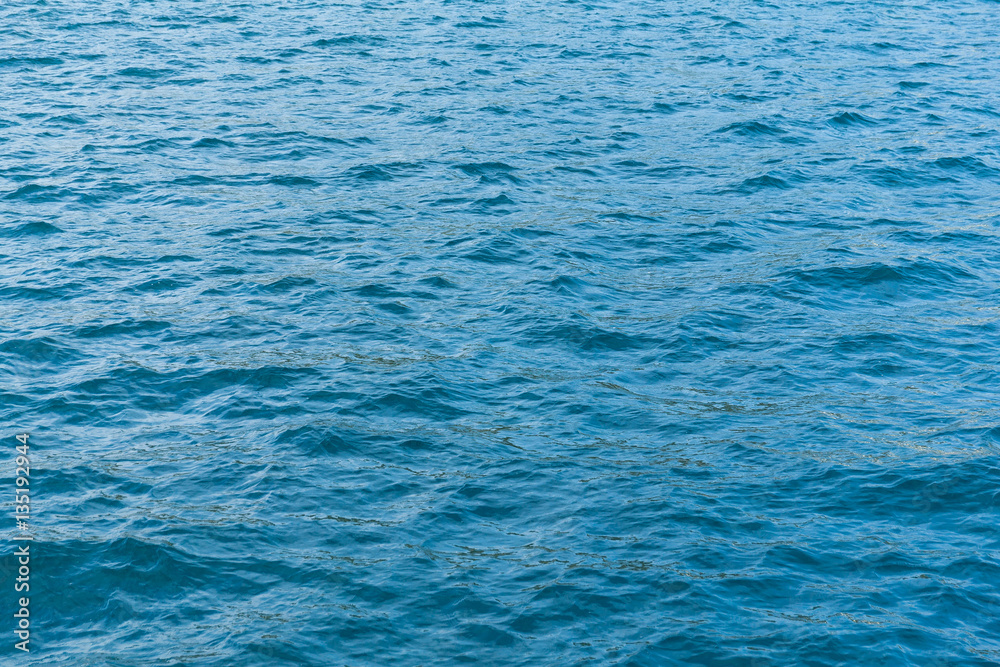 Blue sea surface Blue sea surface