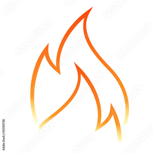 logo flamme orange