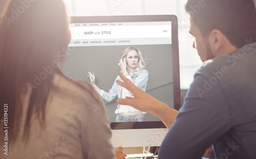 Composite image of website frontpage