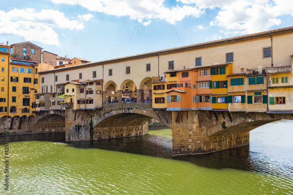 Ponte Vecchio arch bridge in Florence