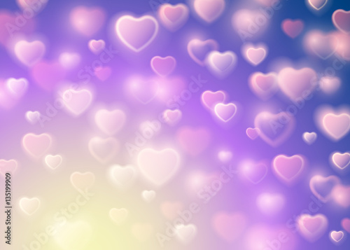 Fotografija Valentine's Day Blur and Glow Bokeh Sparkles