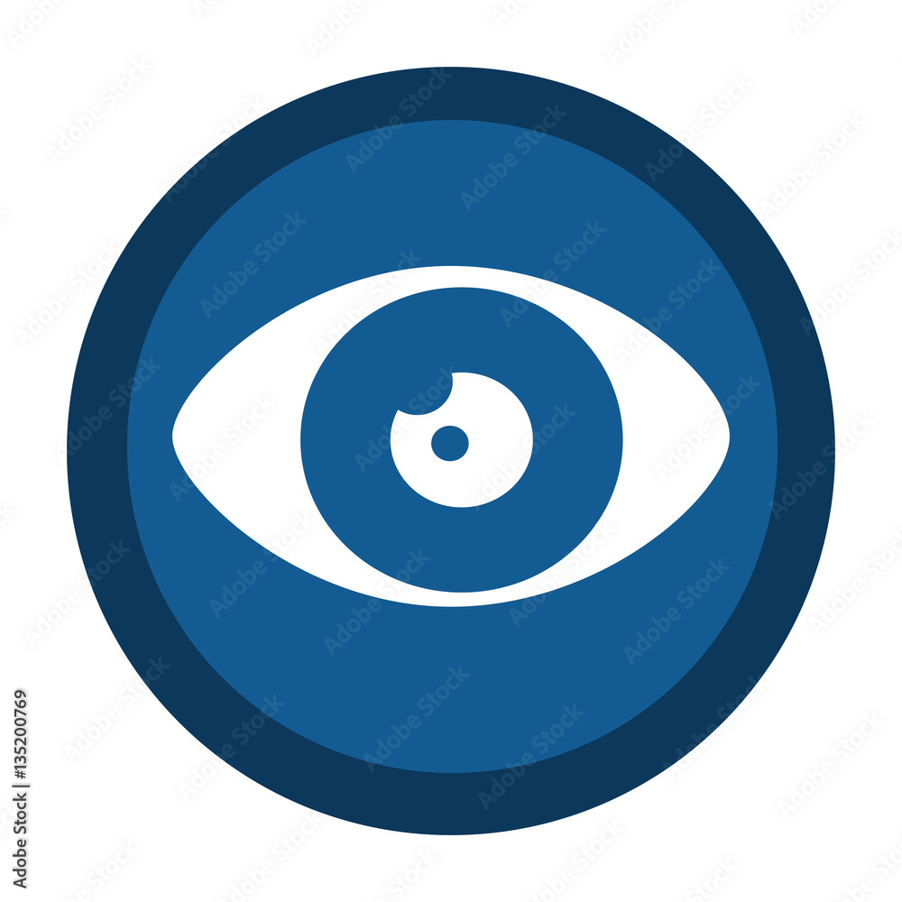 eye sign isolated icon vector illustration design