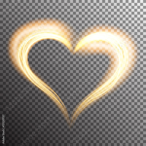 Creative shiny heart shape
