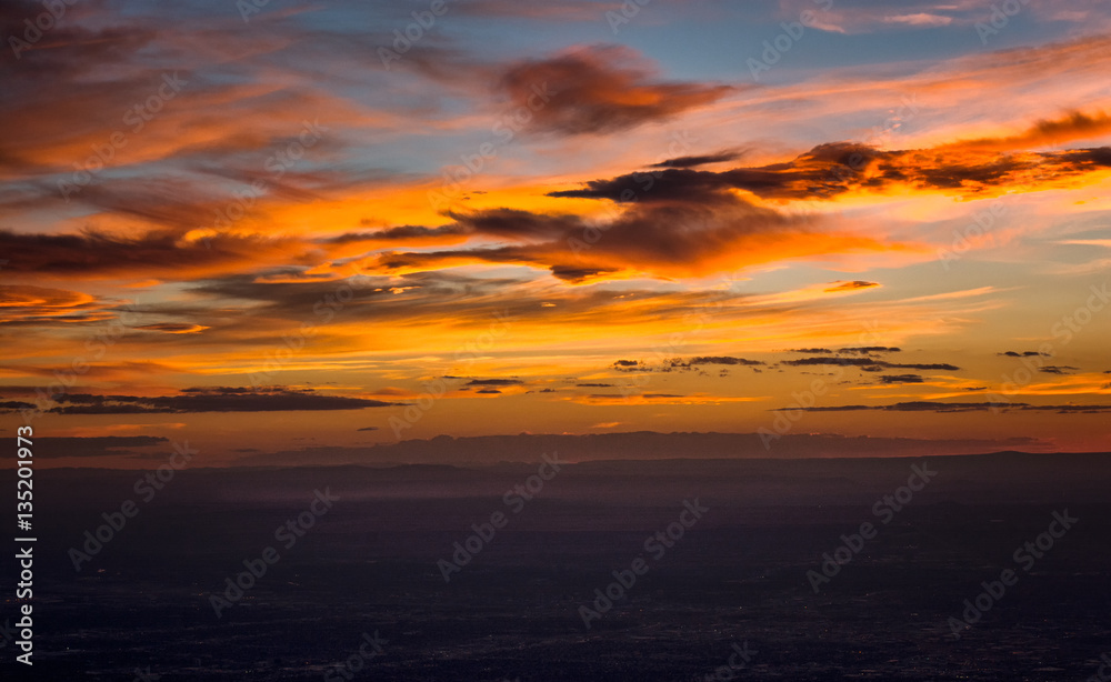 Sunset at 10,000 Feet