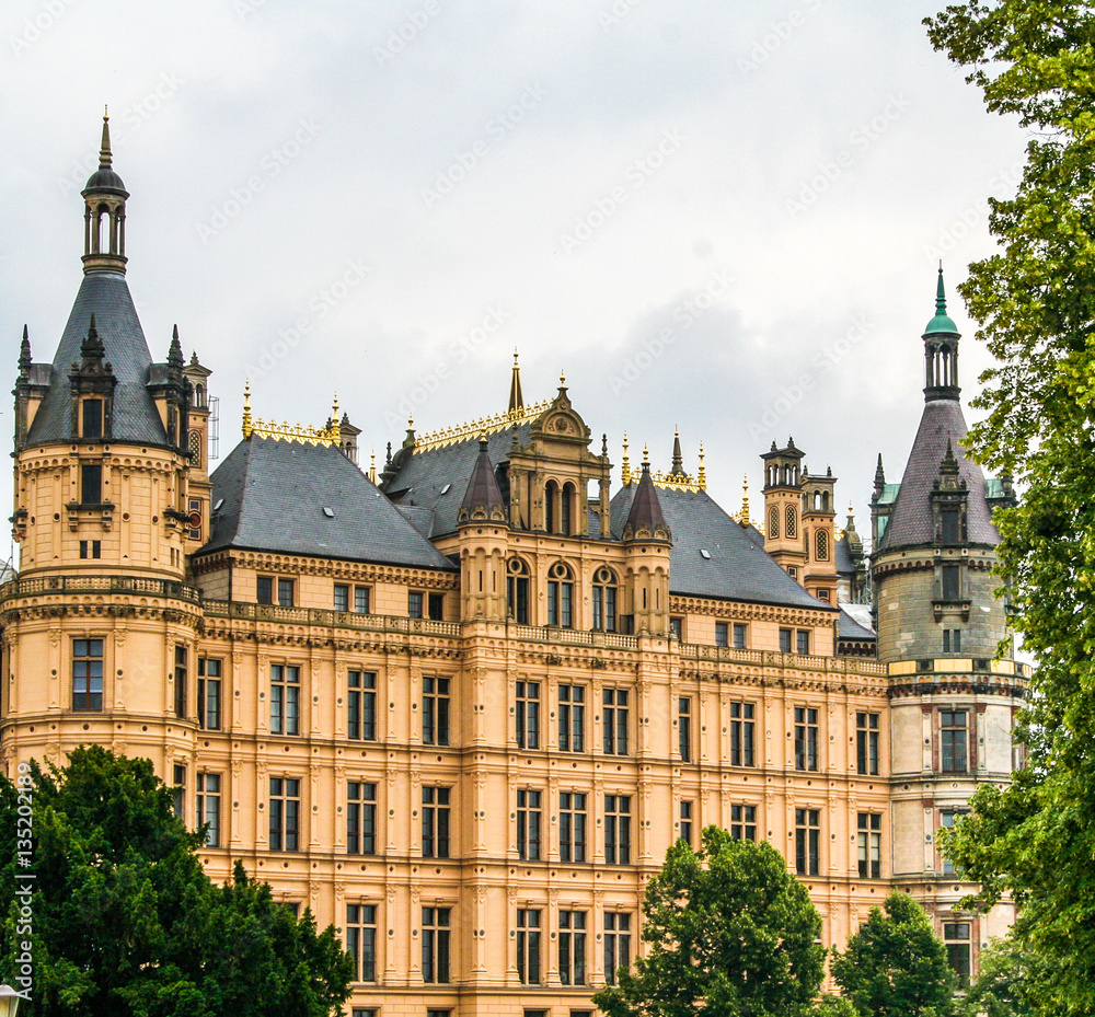 Obraz premium schweriner schloss