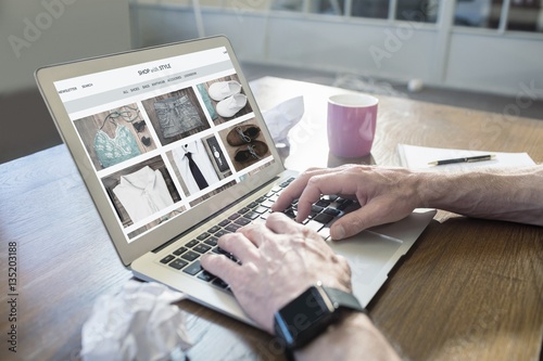 Composite image of website frontpage