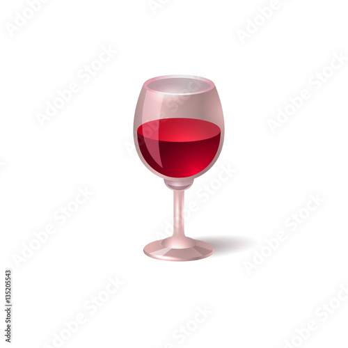 wineglass icon. Goblet symbol. Isolated Vector illustration.