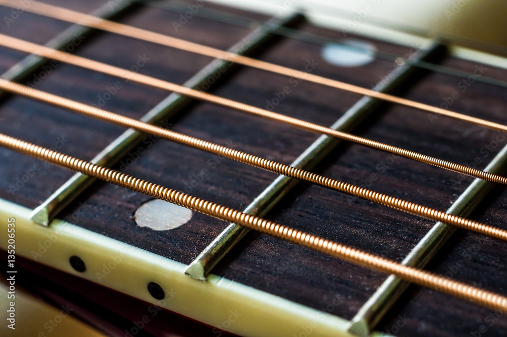 Closeup Of Part Of Acoustic Guitar Shallow Depth Of Field Closeup Of Part Of Acoustic Guitar Shallow Depth Of Field