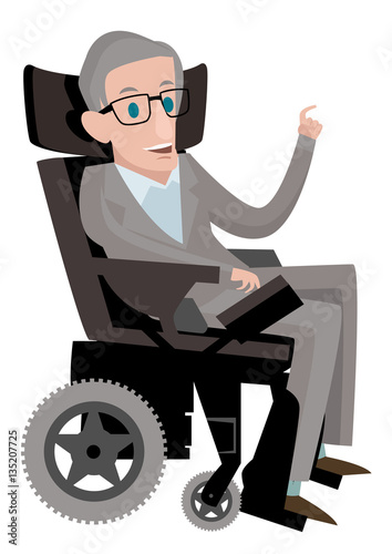 great physicist on wheelchair