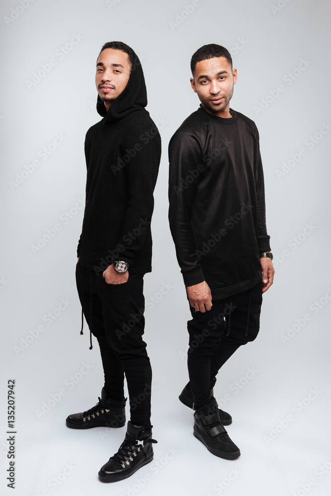 Full length of two handsome african american young men Full length of two handsome african american young men