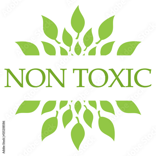 Non Toxic Leaves Green Circular 