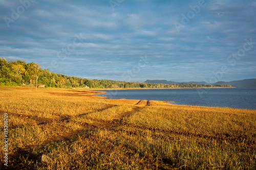 Beautiful Sunrise at harangi lake coorg