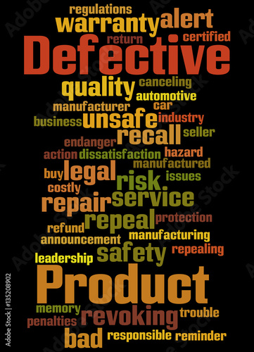 Φωτογραφία Defective Product, word cloud concept 6